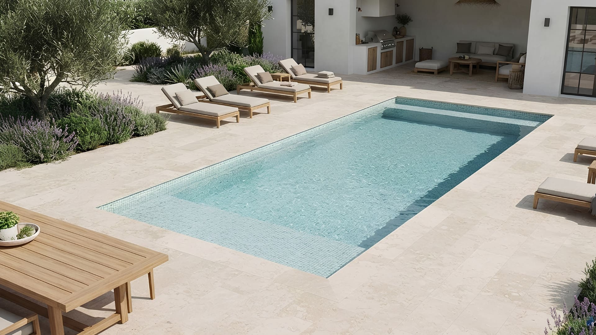 BORDA TRAVERTINO CREMA SAHARA 40X60 CM BOLEADA